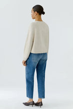 Load image into Gallery viewer, Pullover with deep-set raglan and overlapping vent in high hem
