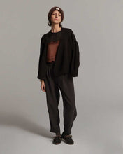 Load image into Gallery viewer, SUMMUM WOMAN TOP WITH LACE DARK CHOCOLATE
