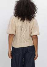 Load image into Gallery viewer, Summum pull puff sleeve sweater cozy cable knit
