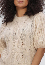 Load image into Gallery viewer, Summum pull puff sleeve sweater cozy cable knit
