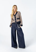 Load image into Gallery viewer, Bouchlé jacket with denim details
