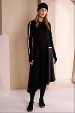 Load image into Gallery viewer, High Neck Dress With Print Pocket And Metallic Trim

