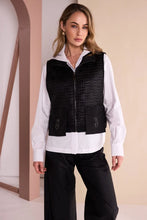 Load image into Gallery viewer, NAYA NAW26110 Bashed Leatherette Look Wide Leg Pull Up Trouser

