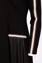Load image into Gallery viewer, High Neck Dress With Print Pocket And Metallic Trim
