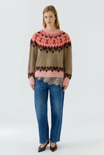 Load image into Gallery viewer, Oui Pullover Brown Rose
