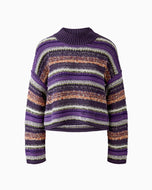 Oui Purple Pullover