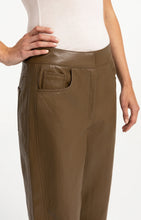 Load image into Gallery viewer, Faux leather carrot fit trousers
