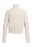 Load image into Gallery viewer, Knitted cardigan with high collar and button closure
